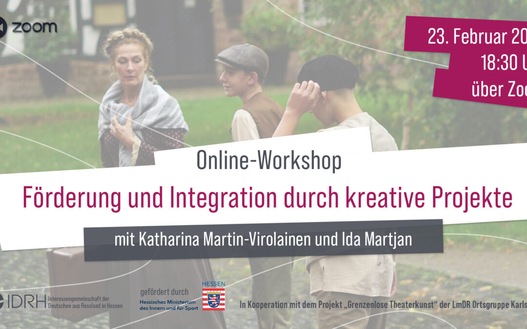 Online-Workshop „Förderung und Integration durch kreative Projekte“